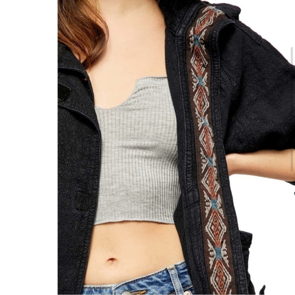Free People linen Jayde Safari jacket - Picture 7 of 8